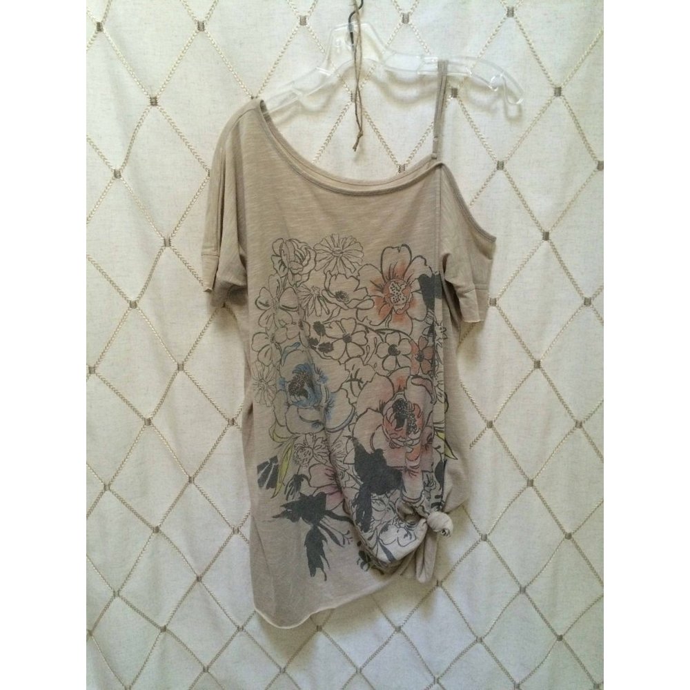 FREE PEOPLE Off Should Floral Cream Shirt Size S